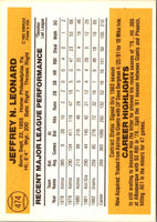 1983 Donruss Jeff Leonard #474