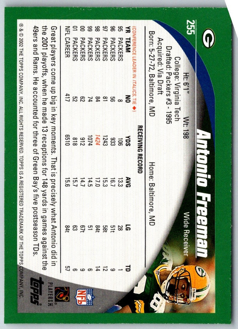 2002 Topps Antonio Freeman