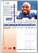 1998 Leaf Rookies And Stars Tiki Barber
