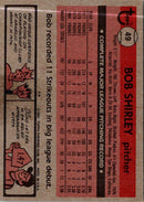 1981 Topps Bob Shirley