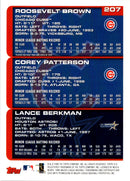 2000 Topps Roosevelt Brown/Corey Patterson/Lance Berkman