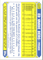 1987 Topps Traded Ed Vande Berg #123T