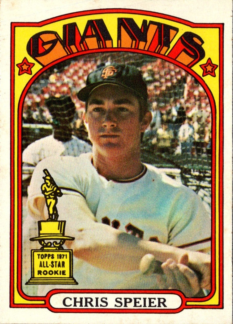 1972 Topps Chris Speier