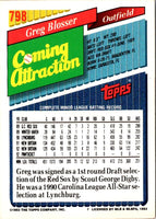 1993 Topps Greg Blosser #798