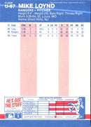 1987 Fleer Update Mike Loynd