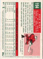2008 Topps Heritage Alex Rios #194