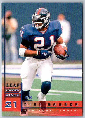 1998 Leaf Rookies And Stars Tiki Barber #139