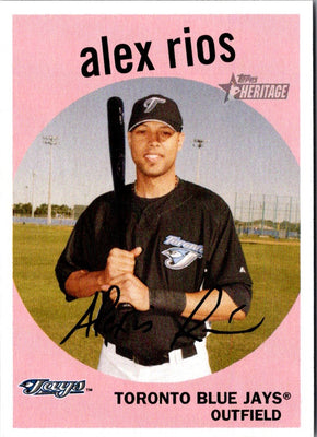 2008 Topps Heritage Alex Rios #194