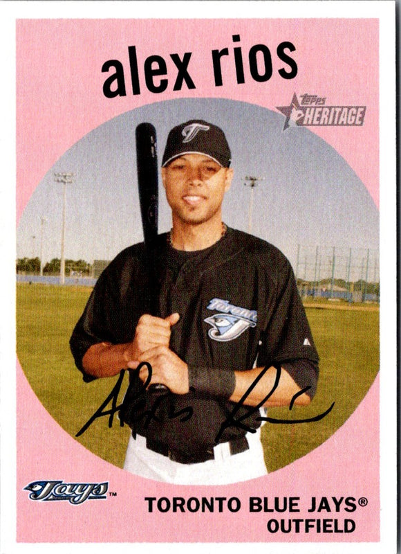 2008 Topps Heritage Alex Rios #194