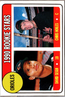 1990 Baseball Card Magazine '69 Topps Replicas Orioles Rookies (David Segui/Chris Hoiles) #72