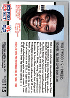 1990 Pro Set Super Bowl Willie Wood #115
