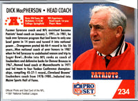 1991 Pro Set Dick MacPherson #234 Rookie