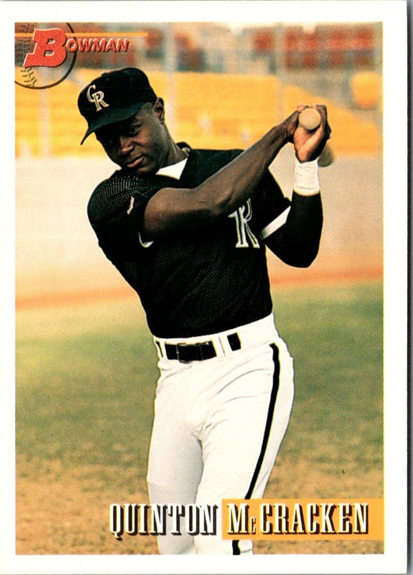 1993 Bowman Quinton McCracken #260 Rookie