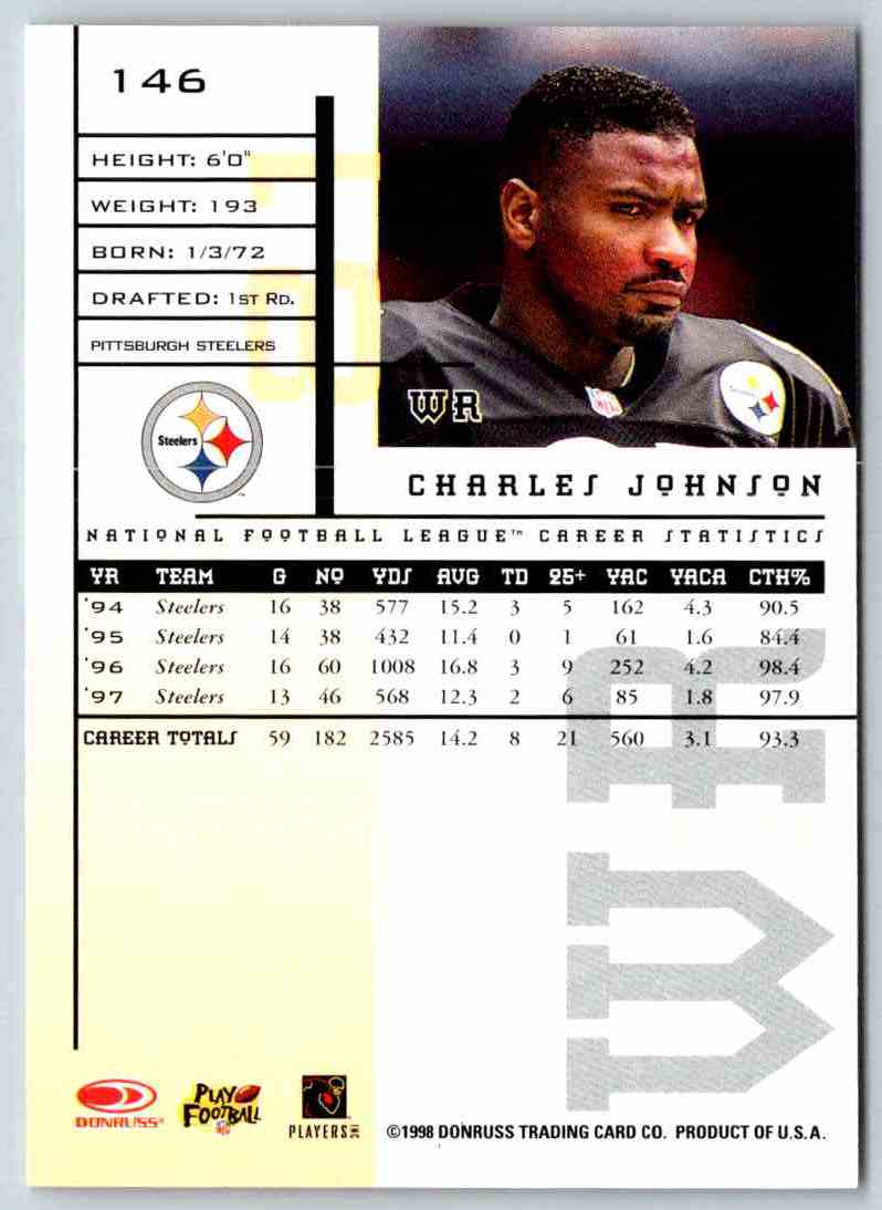 1998 Leaf Rookies And Stars Charles Johnson