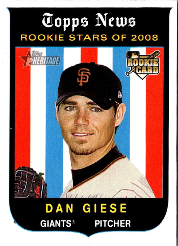 2008 Topps Heritage Dan Giese #126