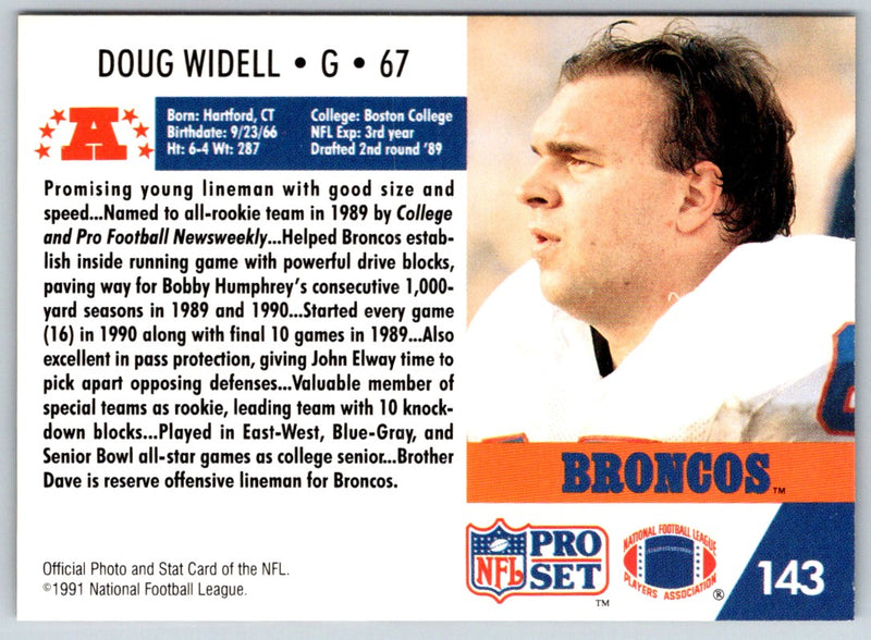 1991 Pro Set Doug Widell