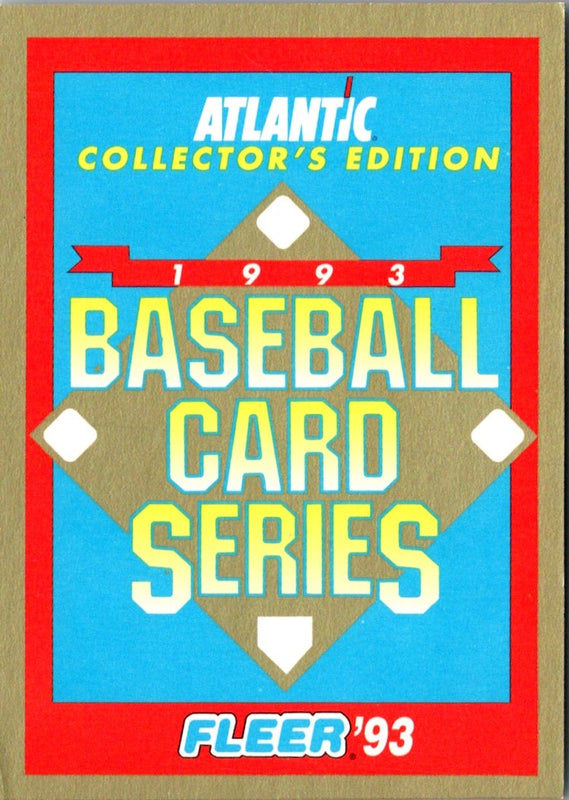 1993 Fleer Atlantic Checklist 1 - 25 #25