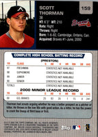 2001 Stadium Club Scott Thorman #159