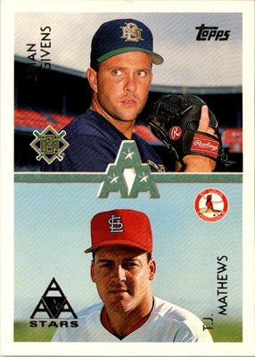 1996 Topps Brian Givens/T.J. Mathews #102 Rookie