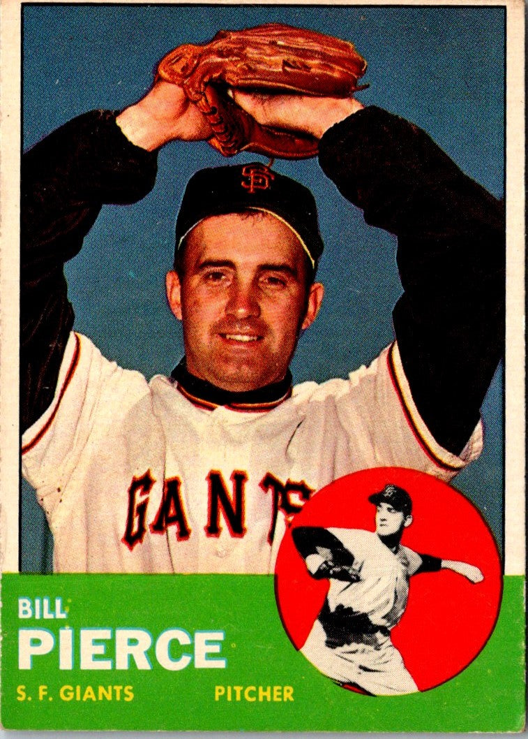 1963 Topps Bill Pierce