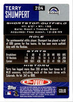 2002 Topps Total Terry Shumpert #204