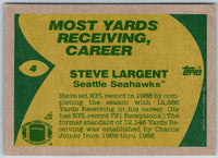 1989 Topps Steve Largent #4