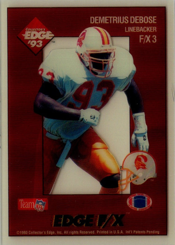 1993 Collector's Edge Rookies FX Demetrius DuBose #F/X3