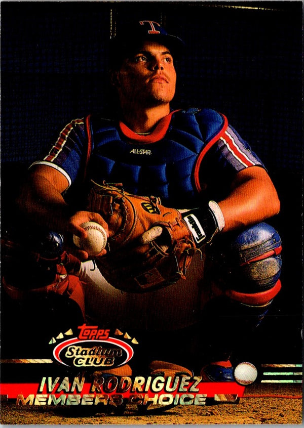 1993 Stadium Club Ivan Rodriguez #592