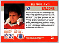 1990 Pro Set Bill Fralic #34