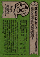 1978 Topps Dewey Selmon #106