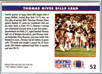 1991 Pro Set Thurman Thomas #52