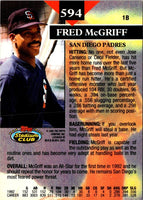 1993 Stadium Club Fred McGriff #594