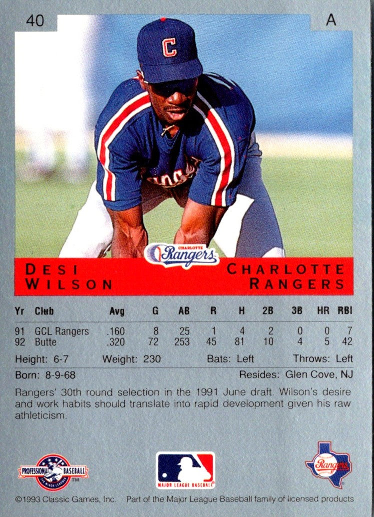 1993 Classic Best Desi Wilson