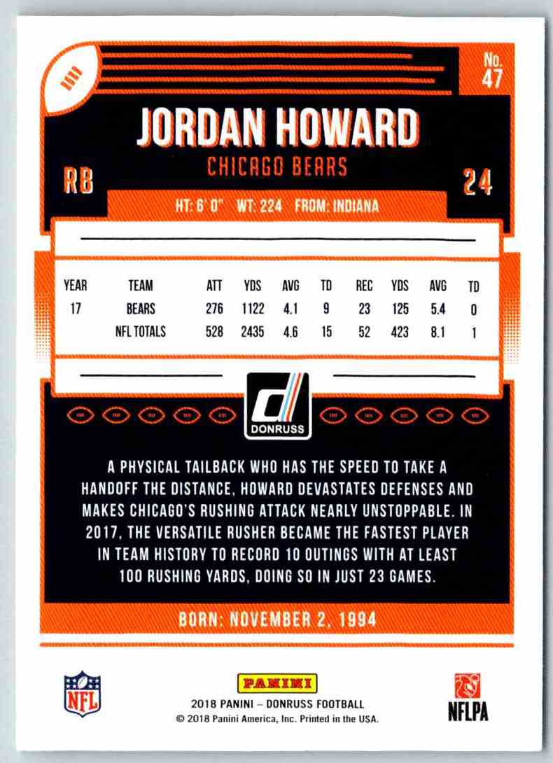 2018 Donruss Jordan Howard