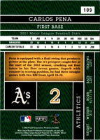 2002 Playoff Absolute Memorabilia Carlos Pena #109