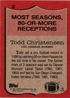 1988 Los Angeles Raiders Smokey Todd Christensen #2