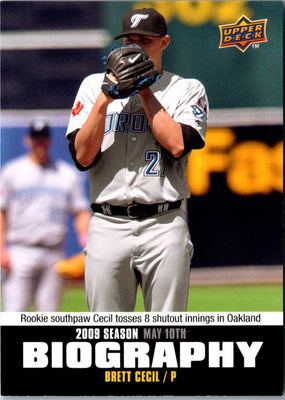 2010 Upper Deck Season Biography Brett Cecil #SB-41