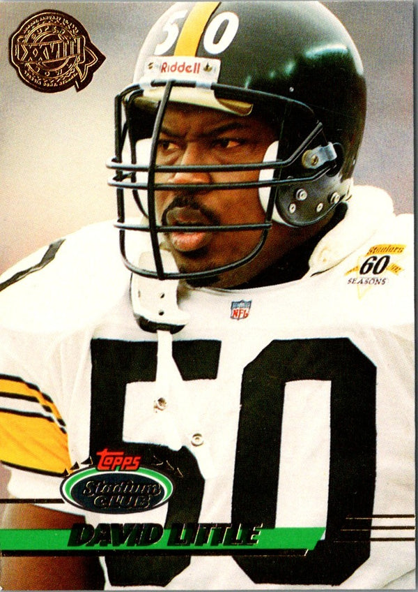 1993 Stadium Club Super Teams Bowl David Little #408