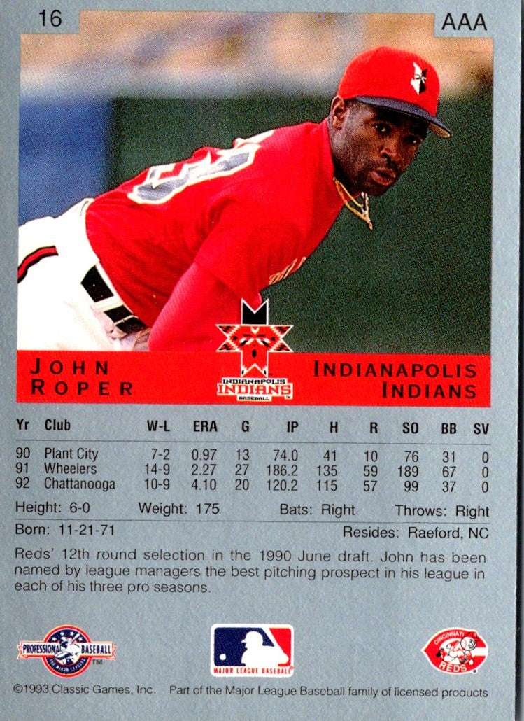 1993 Classic Best John Roper