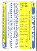 1987 Topps Traded Terry Leach