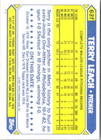 1987 Topps Traded Terry Leach #63T