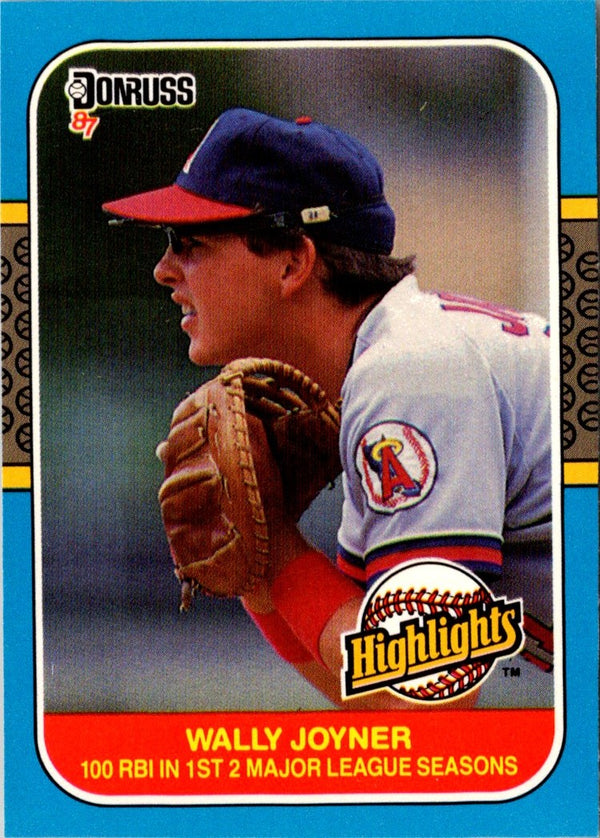 1987 Donruss Highlights Wally Joyner #35