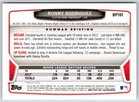 2013 Bowman Ronny Rodriguez #BP101