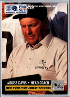 1991 Pro Set WLAF World Bowl Combo Mouse Davis #18