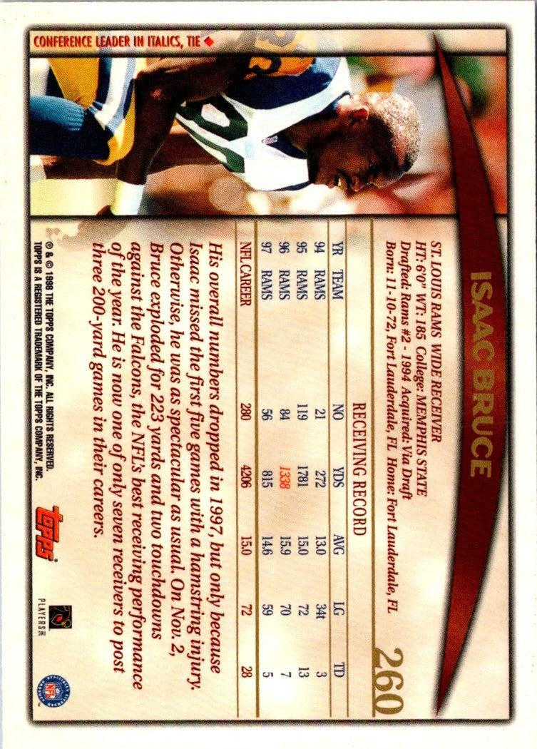 1998 Topps Isaac Bruce