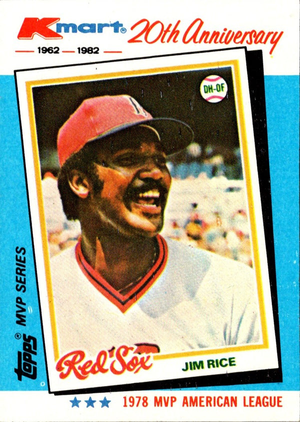 1982 Topps Kmart 20th Anniversary Jim Rice #33