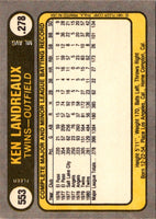 1981 Fleer Ken Landreaux #553