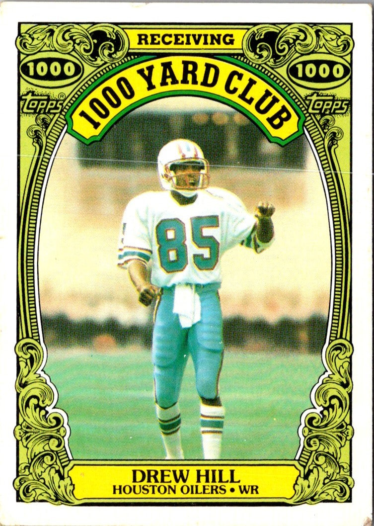 1986 Topps 1000 Yard Club Drew Hill