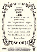 2016 Topps Gypsy Queen Zach Lee