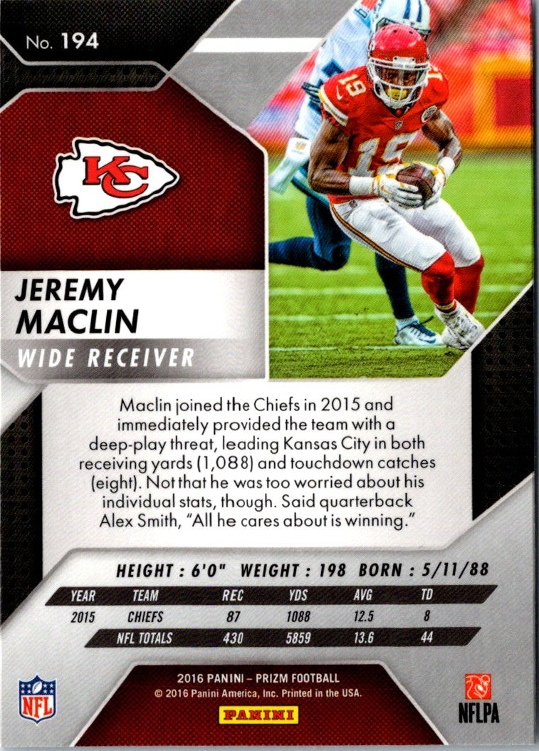 2016 Panini Prizm Jeremy Maclin